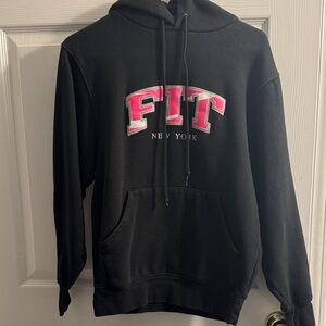 Black and Pink Fashion Institute of Technology New York Hoodie
